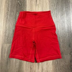 Lululemon Dark Red Align Shorts